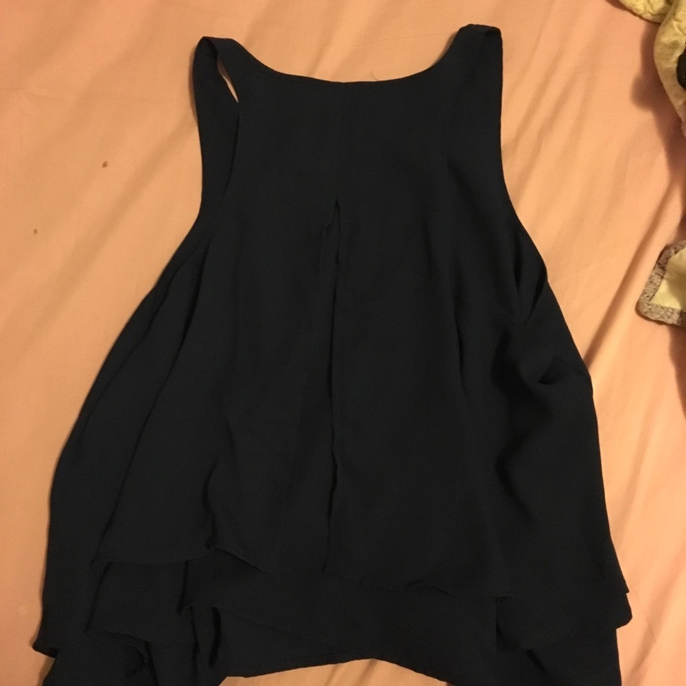 Hollister navy tank top